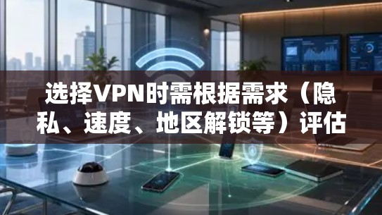 选择VPN时需根据需求（隐私、速度、地区解锁等）评估，以下为常见推荐及注意事项