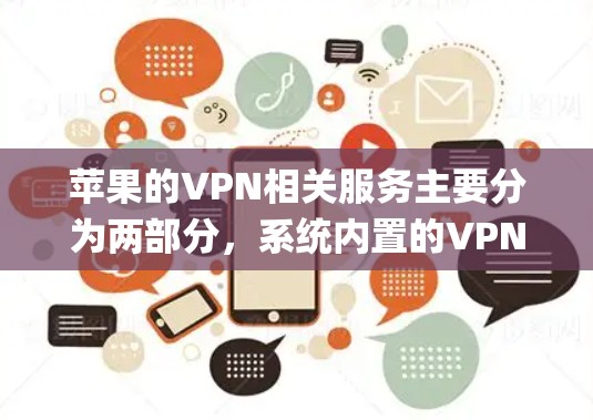 苹果的VPN相关服务主要分为两部分，系统内置的VPN功能和苹果推出的隐私服务（如iCloud Private Relay）以下是详细说明