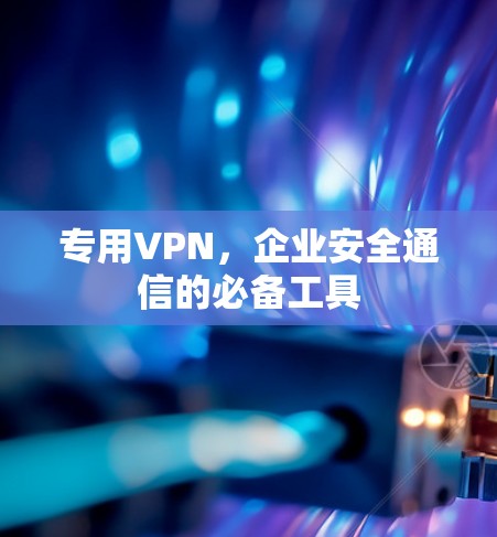 专用VPN,企业安全通信的必备工具