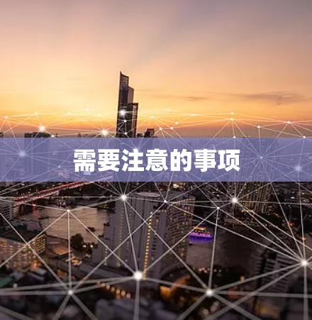 需要注意的事项
